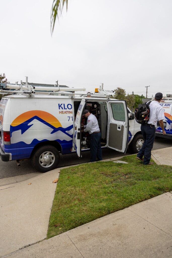 Klondike Air service van ready for heating maintenance