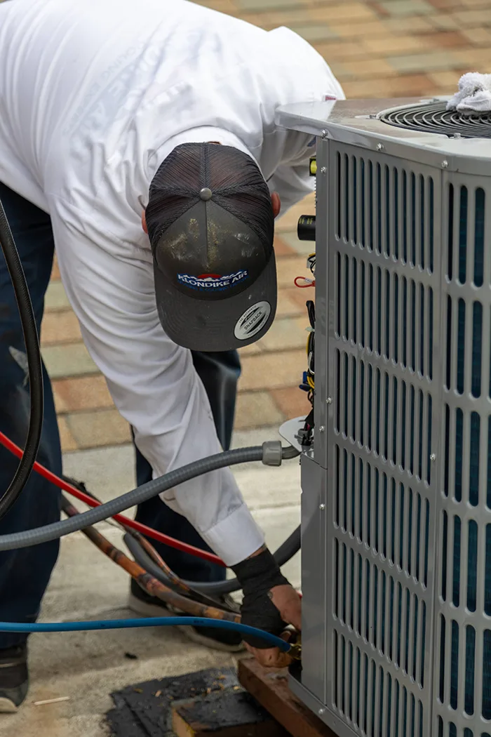 HVAC System Undergoing Maintenance