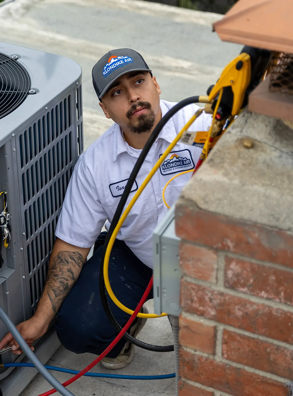 Technician Checking Home Heating System